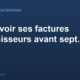 Factures fournisseurs pour salon, institut et spa avec RDV360